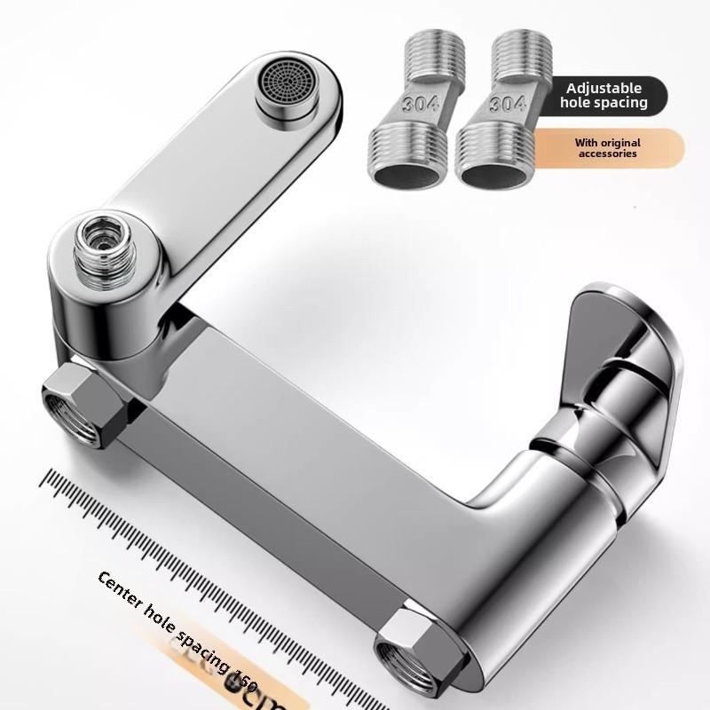 Faucet Brass Bathtub Mixer 304 Stainless Steel Mixer Tap Hot And Cold Bathroom Mixing Valve Wall Mounted Bath Shower Set