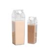 1Pc Juice Box Reusable 500/1000ML Outdoor Sports Water Bottle Transparent Milk Creative PS Portable Travel And Camping