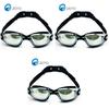 Waterproof Adult Swimming Glasses With Electroplated Clear Lenses And Silicone Strap