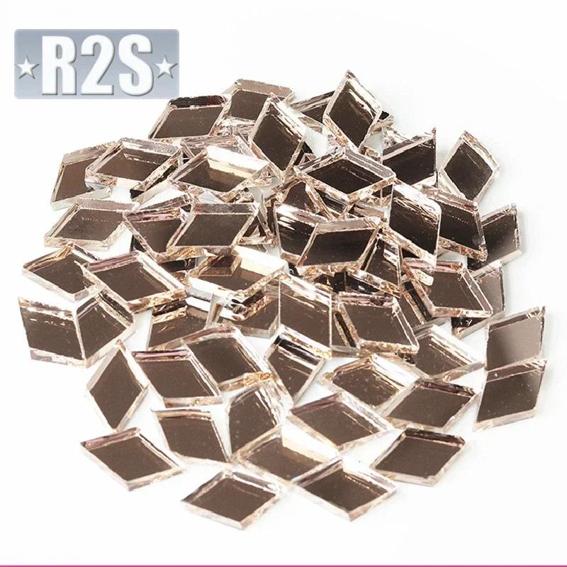 100g Glass Mirror Mosaic Tiles Bulk Diamond Shape DIY Craft Handcrafted Accessory Home Wall Artwork Decor Supplies Arte