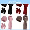 Acryl Winter Strickmütze Schal Handschuhe Set Mit Ohrenschutz Für Kaltes Wetter Mode