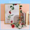 Christmas Wall Decor With Gold And Red Foam Vine For Festive Home Decoration