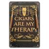 Metal Tin Poster Cigar Plaque Retro Metal Plate Gentleman Smoke Cigar Whisky Vintage Metal Tin Sign Bar Club Man Cave Wall Decor