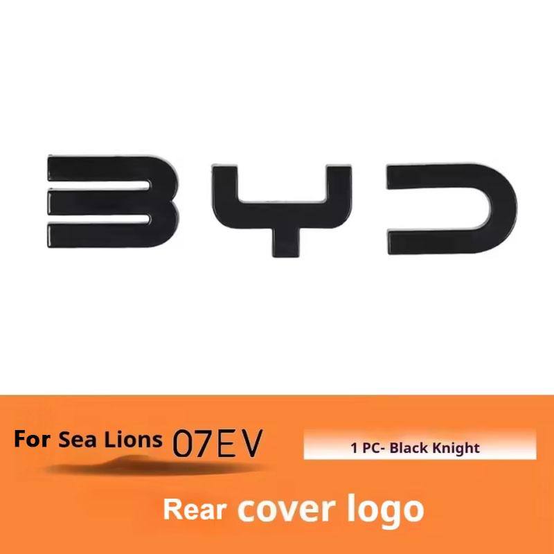 

For BYD Sealion 7 EV Car Black Front Emblem Black Warrior Rear Badge Modification Covering Styles Tail Logo Blackout Car Badge