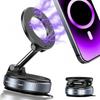 Upgraded 360°Vacuum Magnetic Phone Holder Magnetic Car Phone Mount Hands-Free Suction Cup Phone Holder for Car/Gym/Mirror/Shower