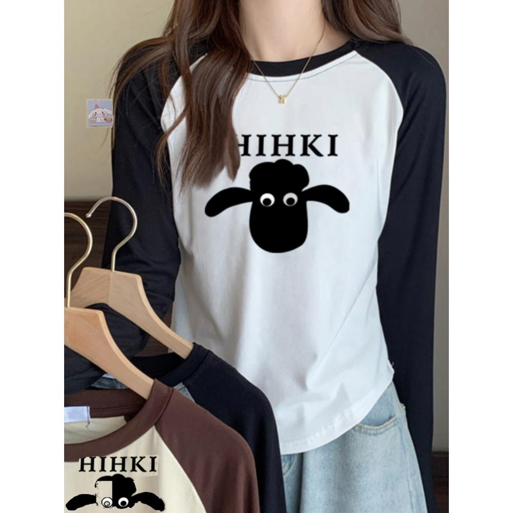 

Футболка женская большого размера, свободный верх с контрастной строчкой