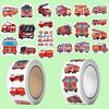 500 Cartoon Construction Vehicle Stickers for Kids - Fun DIY Stationery & Notebook Decor