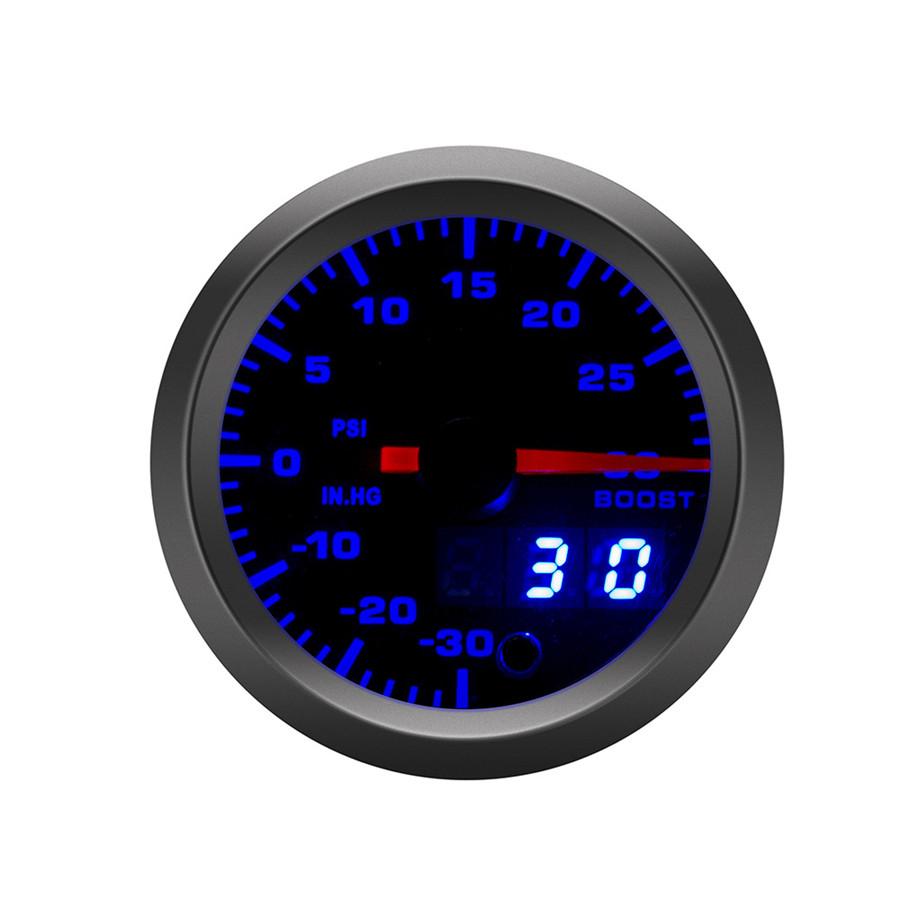 2Inch LED Display Digital & Pointer Set Car Turbo Boost Meter PSI Pressure Gauge