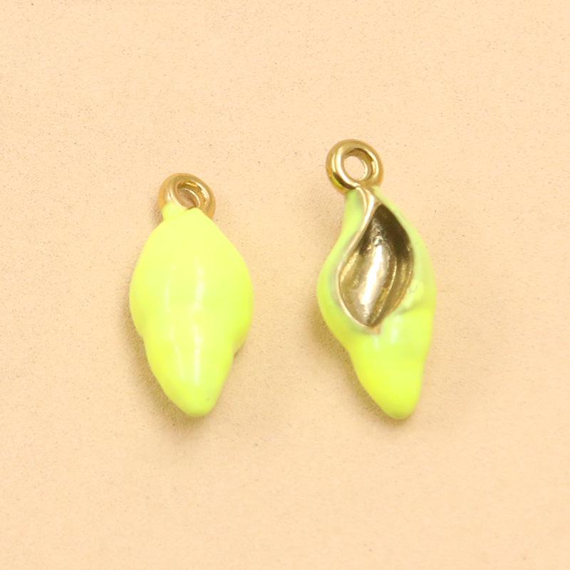 18K Gold Electroplated Seashell & Seahorse Charms: 4 Styles DIY Jewelry Accessories