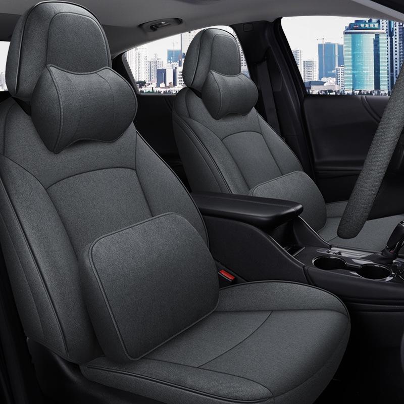 Toyota Corolla All-Season Linen Seat Covers, 5-Seat Full-Surround Design