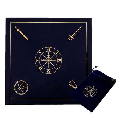 Tarotkartenmatte, Altar-Tarottuch, Tarottischtuch, samtig, Astrologie, Tarottasche, Wahrsagerei, Brettspiel, Tarotkarten, Tischdecke, Orakelkartenblock