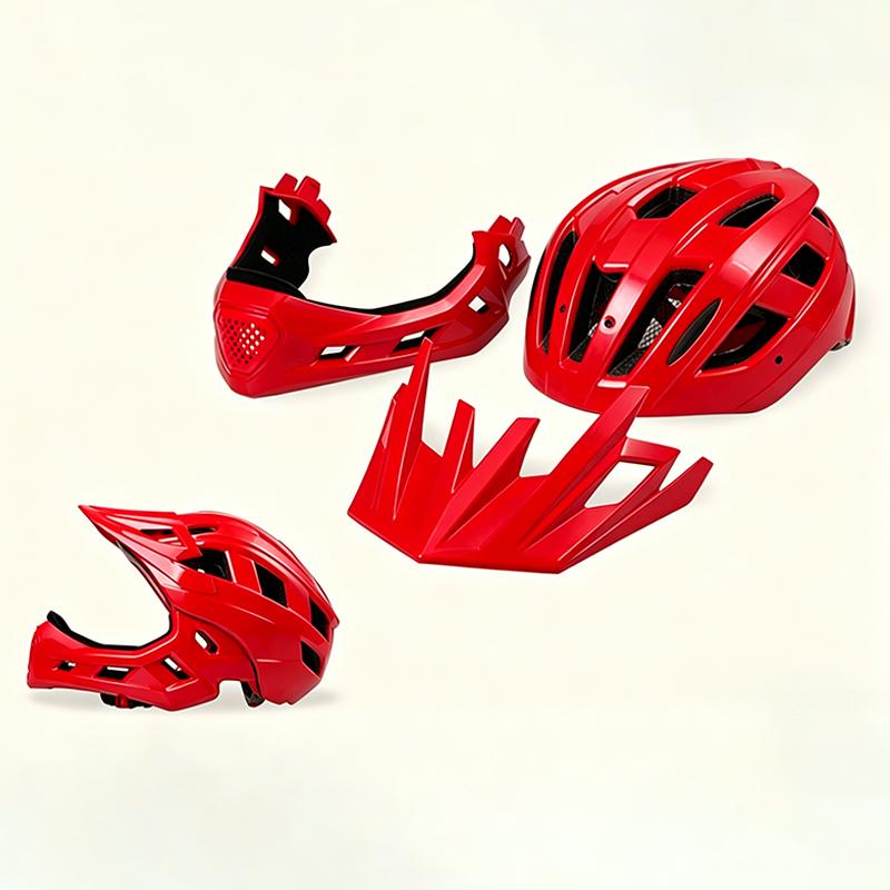 Kids Detachable Full Helmet, Lightweight Breathable EPS Safety Helmet for Bicycle Cycling Skateboarding Scooter Outdoor Sports