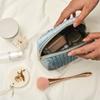 Portable Large Capacity Cosmetic Bag Multifunctional Velvet Makeup Bag Makeup Organizer Pouch Women Men