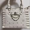 Small Square Pu Handbag With Bows And Rhinestone Decorations For Casual Travel And Summer Fashion