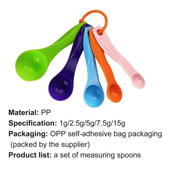 Mini Accurate 2 Scale 1/2.5/5/7.5/15g/ml Kitchen Measuring Spoons Cups Baking Tools