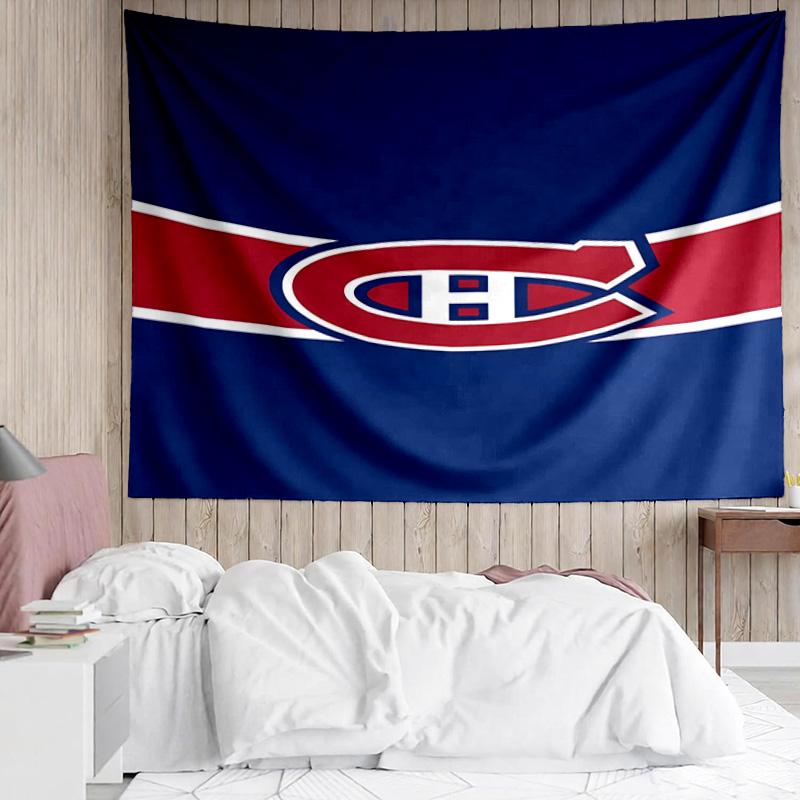 1PC Canadiens Hockey Team Tapestry Accessories Playroom Tapestry, for Bedroom,Livingroom, dormitory Room Wall Decor Fan Birthday Gifts