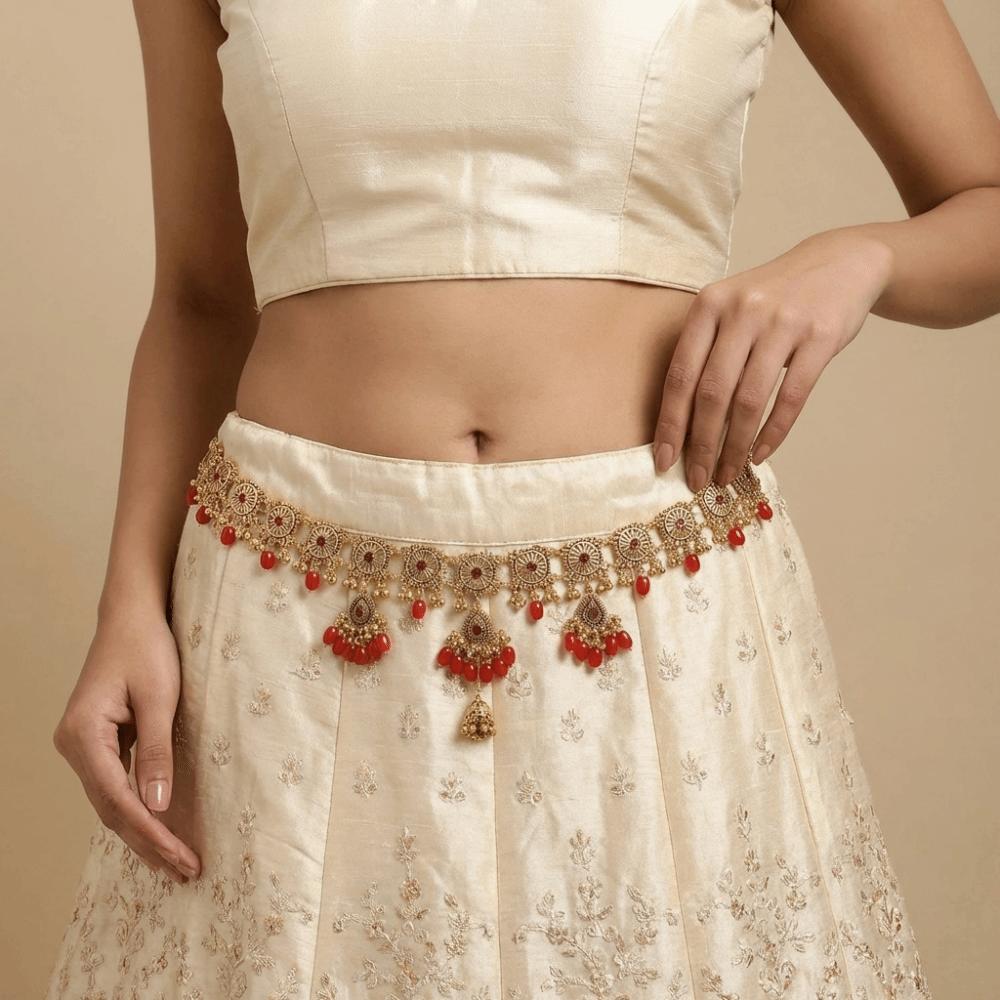 Bell Pendant Tassel Belly Chain Metal Body Chain Retro Ethnic Style Belt Women