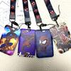 Anime Characters Card Holder Lanyard Keychain ID Credit Bus Card Cover Hang Rope Lariat Lanyard Key Rings Fans Gifts