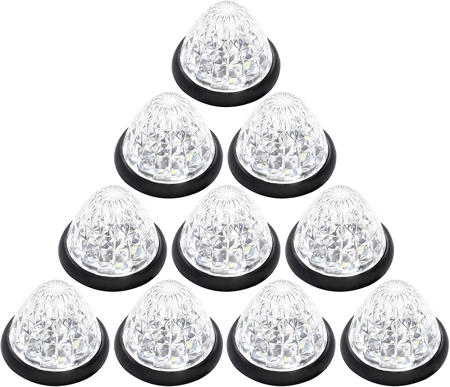 

Ken R Side Marker Lights for and Deco High 16 10 LEDs x x 7 Amber Pink Firefly Vehicle Inspection Showa Garage Buses, Trucks, Trucks, Diamond-Cut белый