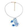 Stylish Crab Shaped Pendant Necklace Versatile Colors Trendy Jewellery Casual Beach Neckwear For Girls