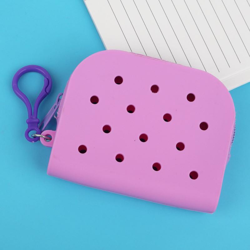 Cartoon Solid Color Silicone Hole Bags And Coordinates Cute Waterproof Bags