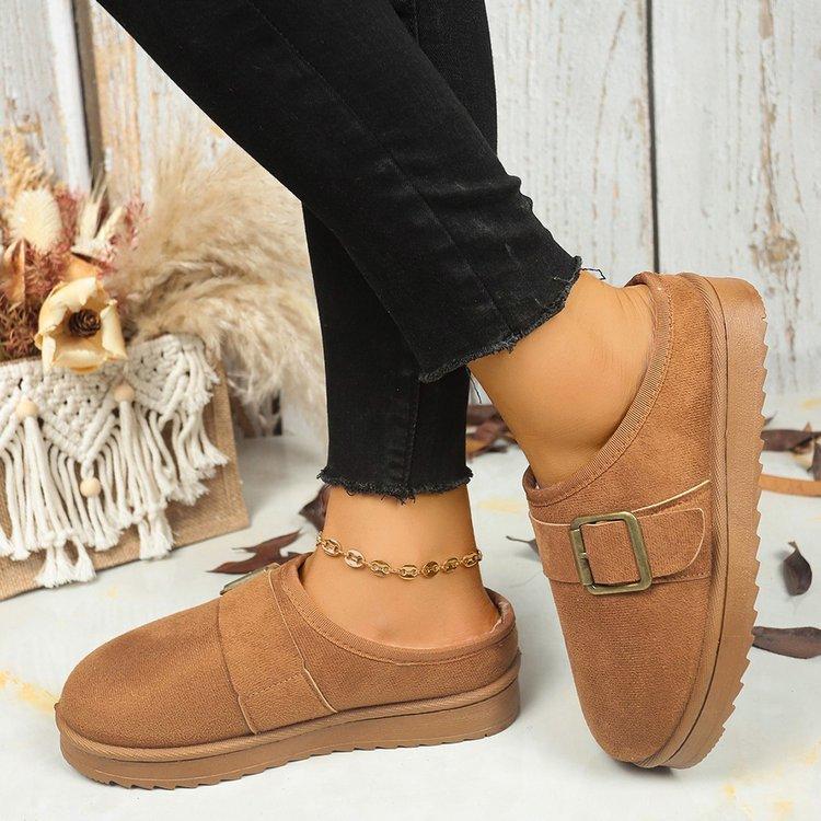 

Женские утепленные подкладкой мягкие толстые подошвы увеличивающие рост домашние уличные утолщенные теплые легкие удобные одношаговые хлопковые туфли зимние ботинки тапочки 42 коричневый