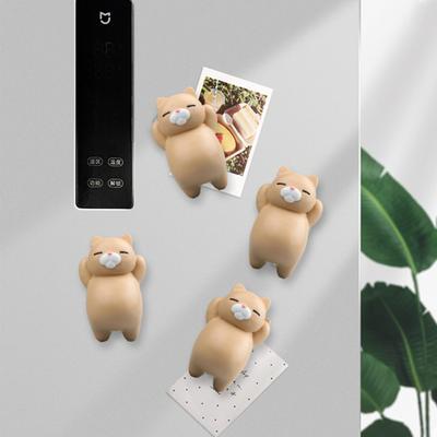 Kühlschrankmagnet Verschiedene Niedliche Kühlschrank Magnetische Harz 3D Handwerk Dekoration Cartoon Kätzchen Magnet Handyhülle Dekor