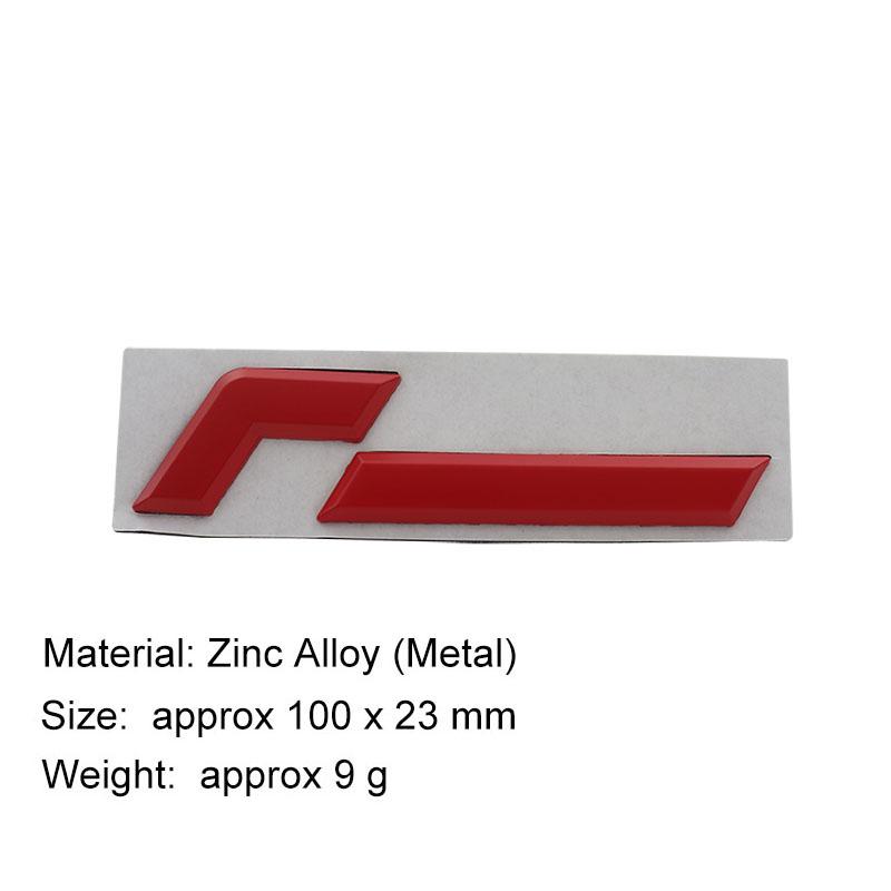 3D F logo Sticker Tail Bumper Badge Auto Rear Trunk Emblem Accessories Fit for Golf 8th Generation High-Performance Tuning Car Custom Modification