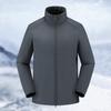Logo-Printed Stand Collar Jacket: Outdoor Windbreaker for Spring/Autumn, Trendy Chinese Style Workwear for Mountaineering