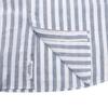 VANBROUGH Luxury Linen Stretch Stripe Classic Shirt  Bossg1051 Bu 