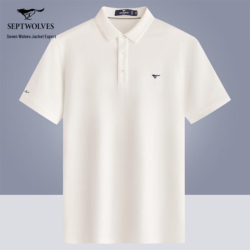 Septwolves Men s Antibacterial Mulberry Silk Blend Polo T-Shirt 175/92A
