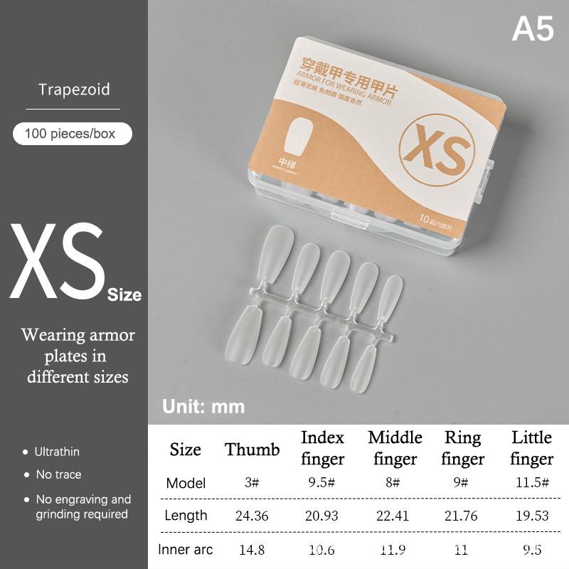 100Pcs/Box Matte Fake Nails No Polishing Press On False Nails Medium Short Design High Matt Soft Gel Nail Tips For Extension