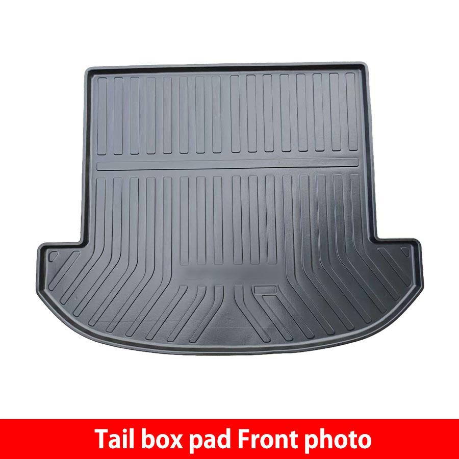 Durable, eco-friendly TPE trunk mat for 2019-2023 Hyundai Santa Fe: waterproof and easy-to-clean.