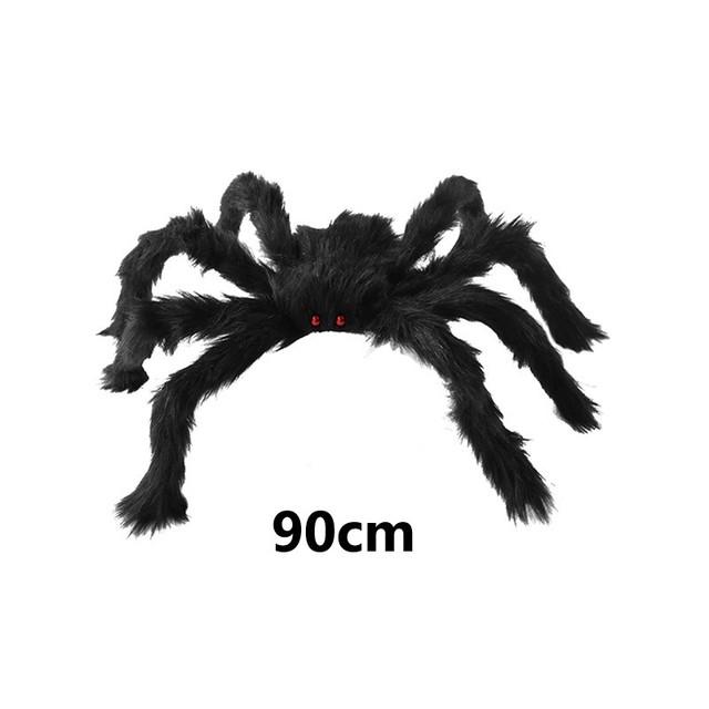 Halloween Big Decor Spider Horror Halloween Decoration Party Prop Outdoor Giant Spider Decor 30-200cm Chamber Prank Black Spider