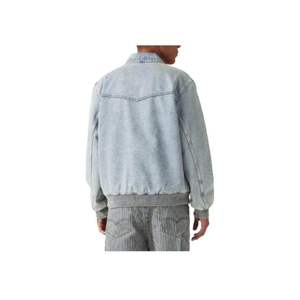 Levis Simple Comfortable Versatile Casual Loose Fashion Long Sleeve Denim Jacket Men Jacket Blue A8583-0003