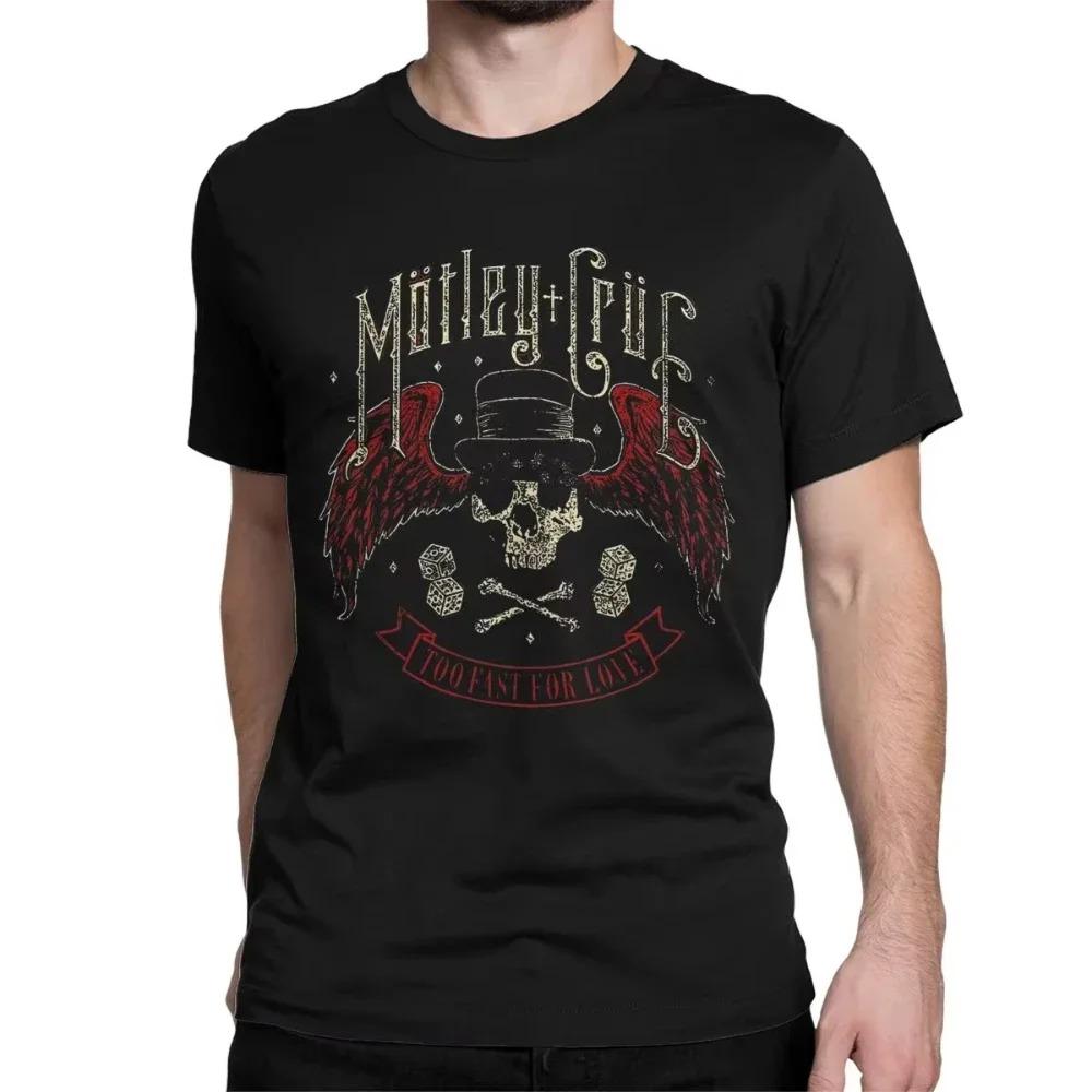 Men Women Motleys Girls Music Cotton T Shirt Crue Metal Band  Clothes Leisure Short Men Women Clothing Streetwear High Quality