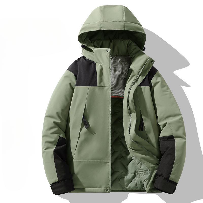 Jacket Men's Winter Thick New Cotton-padded Clothes Men's Winter Warm Jackets Thickened Trendy Brand Cotton-padded Jackets Men's Cotton-padded Clothes