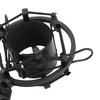MENDUNER 45-50mm Microphone Shock Mount ABS Vibration-Resistant Holder 5/8 Inch To 3/8 Inch Conversion Nut Black Professional Recording