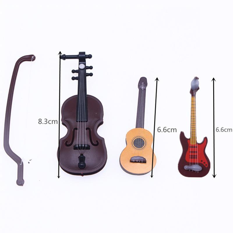 Mini Musical Instrument Models With Realistic Details Perfect For Dollhouse Decor Desktop Ornament