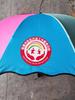 Custom Logo Automatic Umbrella with Straight and Curved Handles – Black UV Protection for Sun and Rain