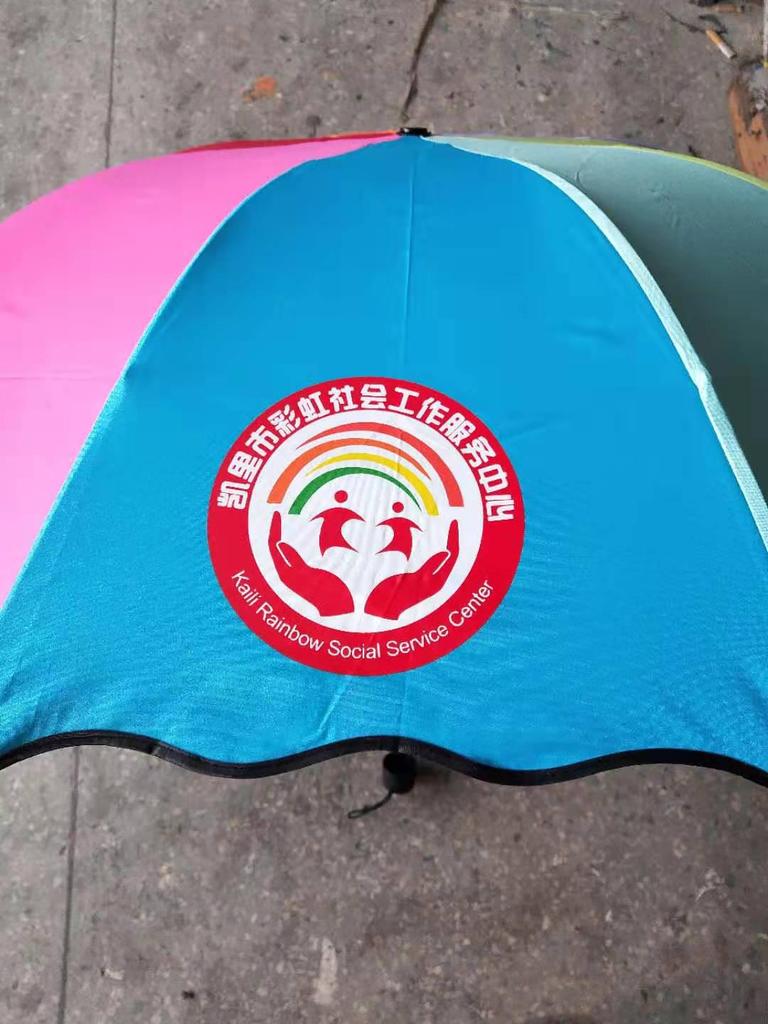 Custom Logo Automatic Umbrella with Straight and Curved Handles – Black UV Protection for Sun and Rain