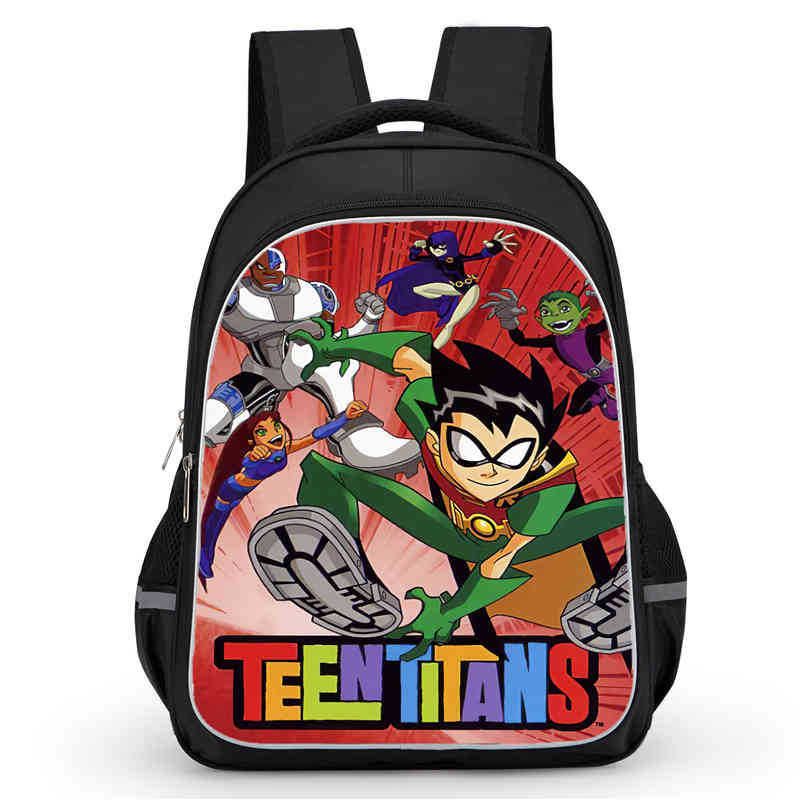 Teentitansgo Bag High Definition Printing Multifunctional Lightweight Backpack