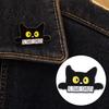 Wear-resistant Brooch Black Cat Themed Brooch, Anti-Rust Lightweight Lapel Pin, Cartoon Long-lasting Accessories for Clothing Bag Decoration