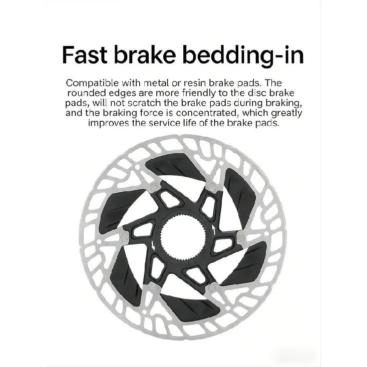 Floating Heat-Dissipating Brake Rotors for Road & Mountain Bikes, 6-Bolt & Center-Lock Discs