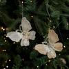 Acrylic Plastic Glitter Christmas Tree Hanging Ornaments Butterfly Dragonfly Gold Silver Christmas Ornaments Christmas Pendants