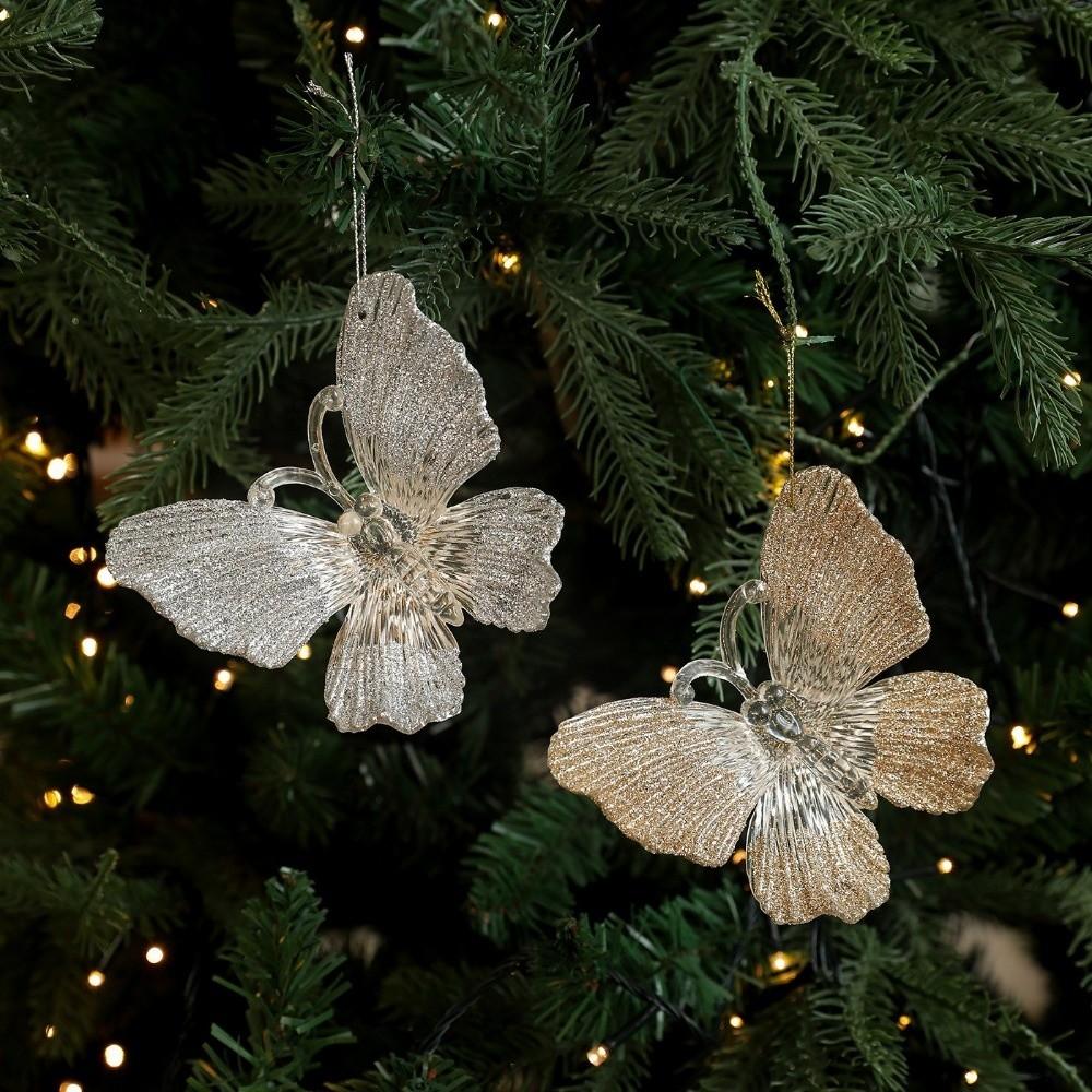 Butterfly Dragonfly Xmas Tree Decorations Christmas Ornaments  Home Party Decor