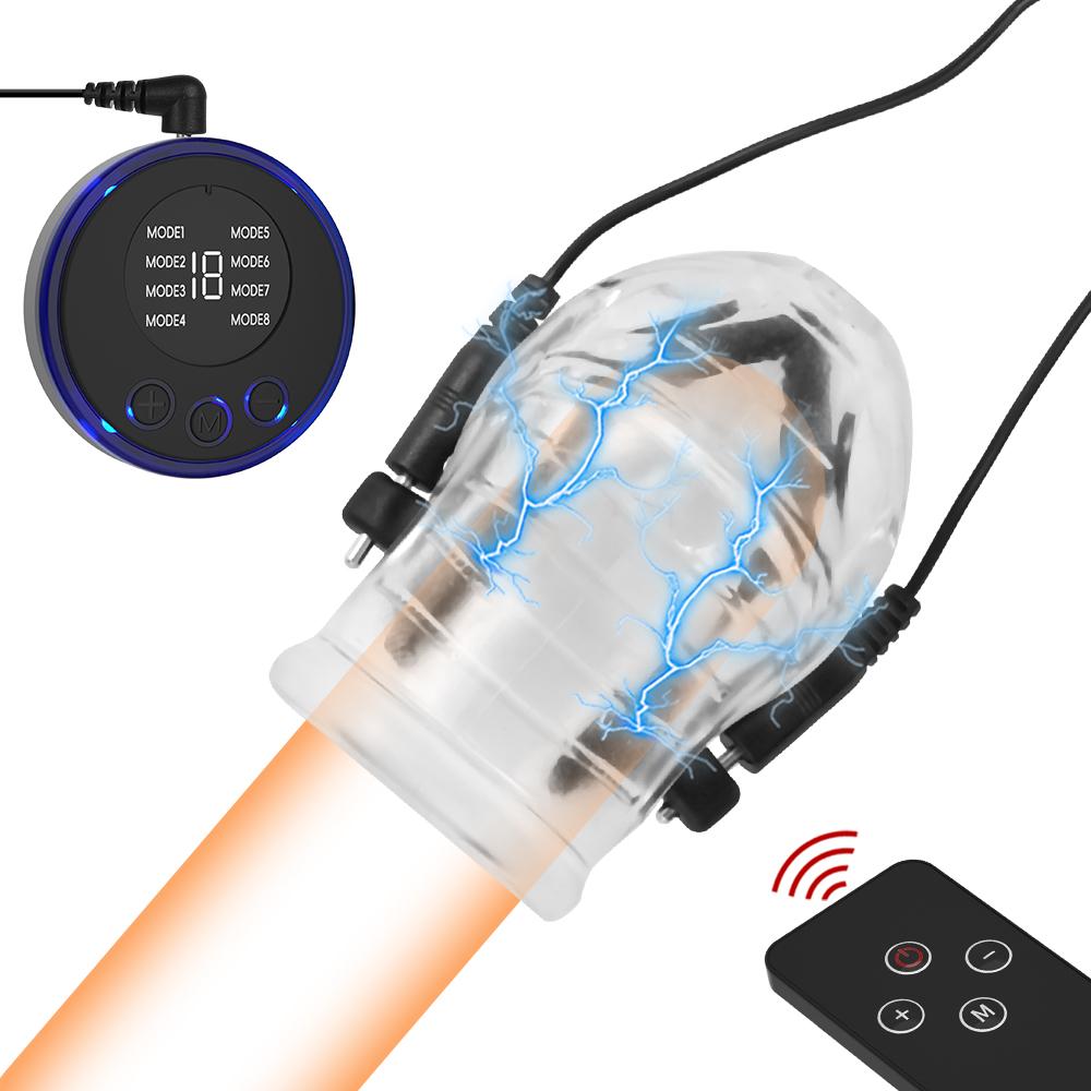 Electro Shock Penis Ring Electric Penis Enlarger Massage Penis Ring Adult Themed Toys Electrocal Stimulate Sex Toys For Men