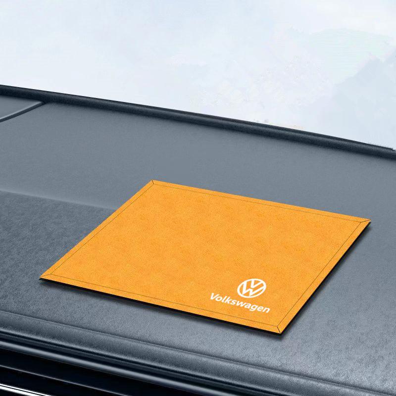 2026 Hot Suede Center Console Decoration Mat Car Anti Slip Pad For VW Volkswagen Jetta GTI Golf 6 Polo B5 Interior Mouldings UYAF-N871