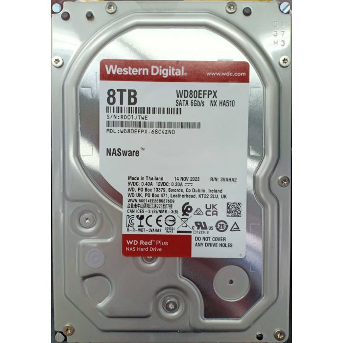 Western Digital - Red Plus - Disque dur - 8 To - 3.5 - 5640 tr/min