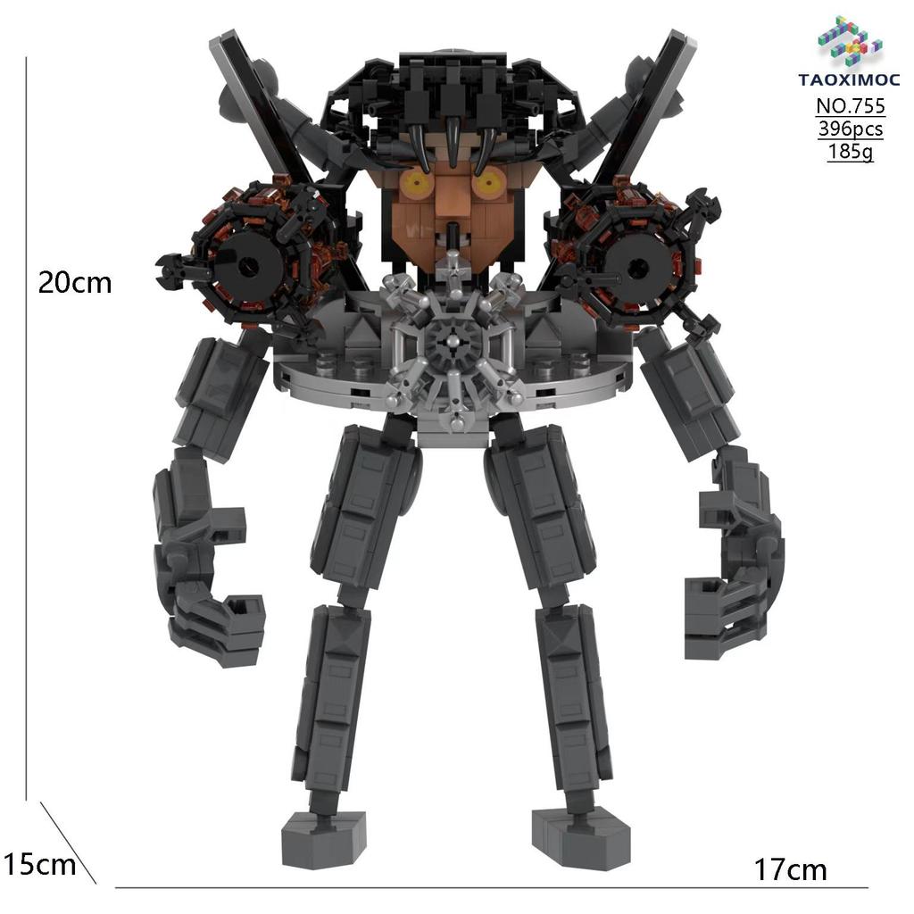 Titan Monitor & Toy Building Block Minifigure Set: Man vs. Toilet Man, Clock Man, TV Man, Audio Man
